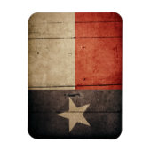 Rugged Wood Texas Flag Magnet (Vertikal)