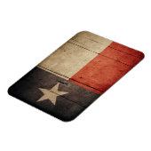 Rugged Wood Texas Flag Magnet (Linke Seite)