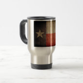 Rugged Wood Texas Flag Reisebecher (Vorderseite Links)