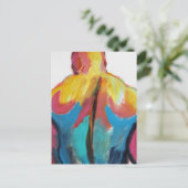 Rugger Man Broad Back Postkarte (Stehend Vorderseite)