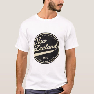 Ruggershirts Retro Neuseeland Rugby T-Shirt
