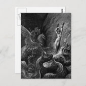 Ruggiero Rettung Angelica durch Gustave Doré Postkarte (Vorne/Hinten)