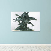 Ruggiero und Angelica Leinwanddruck (Insitu (Holzboden))