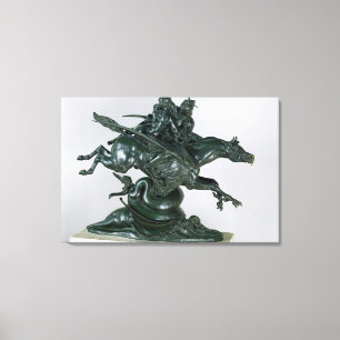 Ruggiero und Angelica Leinwanddruck