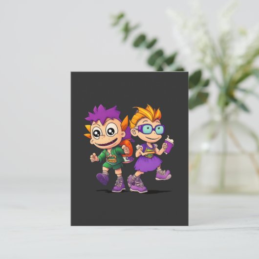 Rugrats - Reptar auf der Lose: Ein Abenteuer der R Postkarte (Stehend Vorderseite)