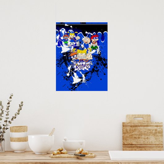 Rugrats zu Air Jordan 13 Retro Hyper Royal Poster (Küche)