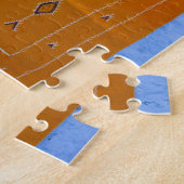 Rugs auf einer blauen Mauer Puzzle (Seite)