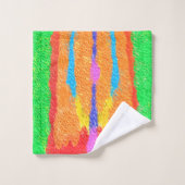 Rugs und Rags abstrakte Reinkunst Badhandtuch Set (Waschlappen)