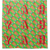 Rugs und Rags abstrakte Reinkunst Duschvorhang (Vorderseite)