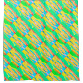 Rugs und Rags abstrakte Reinkunst Duschvorhang (Vorderseite)