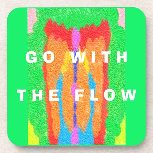 Rugs und Rags abstrakte Reinkunst Getränkeuntersetzer (Vorderseite)