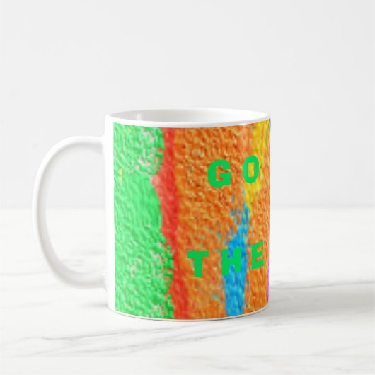 Rugs und Rags abstrakte Reinkunst Kaffeetasse (Links)