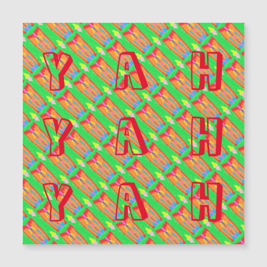 Rugs und Rags abstrakte Reinkunst Magnetkarte (Vorderseite)