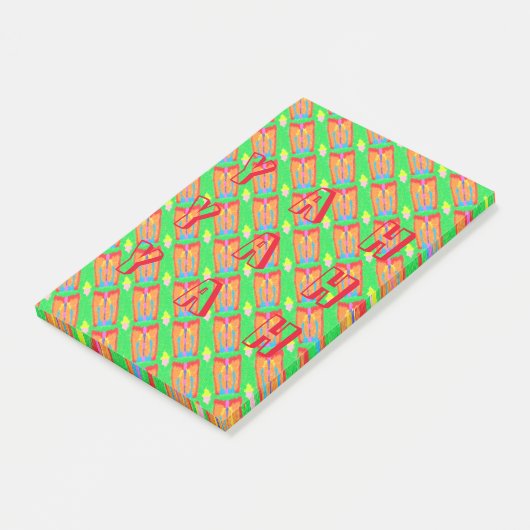 Rugs und Rags abstrakte Reinkunst Post-it Klebezettel (angewinkelt)