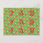 Rugs und Rags abstrakte Reinkunst Postkarte (Vorderseite)