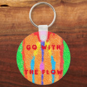 Rugs und Rags abstrakte Reinkunst Schlüsselanhänger (Vorderseite)