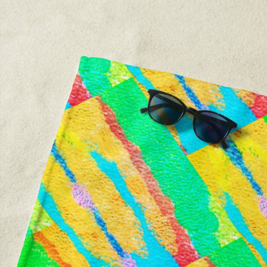Rugs und Rags abstrakte Reinkunst Strandtuch (Beispiel)