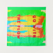 Rugs und Rags abstrakte Reinkunst Wandteppich (Vorderseite (Horizontal))