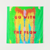 Rugs und Rags abstrakte Reinkunst Wandteppich (Vorderseite)