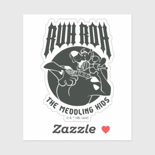 Ruh Roh Scooby-Doo Das Symbol der Medling Kids Aufkleber (Blatt)