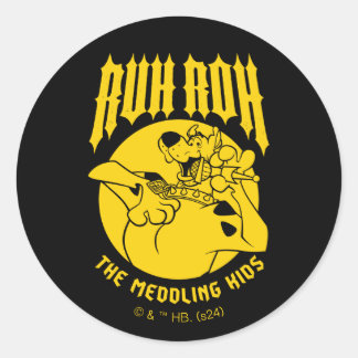 Ruh Roh Scooby-Doo Das Symbol der Medling Kids Runder Aufkleber