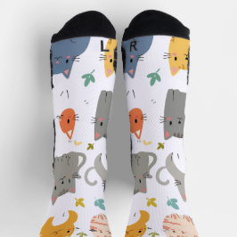 ruhbare Cartoon Cat Socks - Spaß & Stilvoll Socken