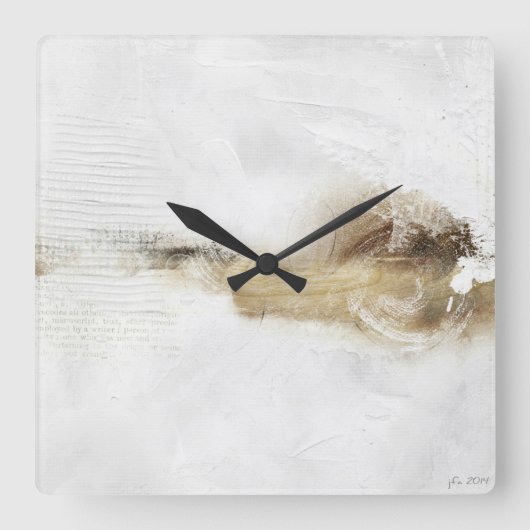 Ruhe 4 quadratische wanduhr (Vorderseite)