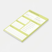 Ruhe-Abendroutine-Planer Post-it Klebezettel (angewinkelt)