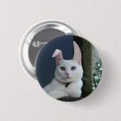 Ruhe als Häschenknopf Button (Vorne & Hinten)