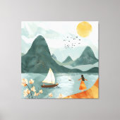 Ruhe am Meer Leinwanddruck (Vorderseite)