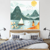 Ruhe am Meer Leinwanddruck (Insitu (Schlafzimmer))