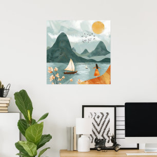 Ruhe am Meer Poster