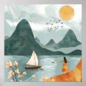 Ruhe am Meer Poster (Vorne)