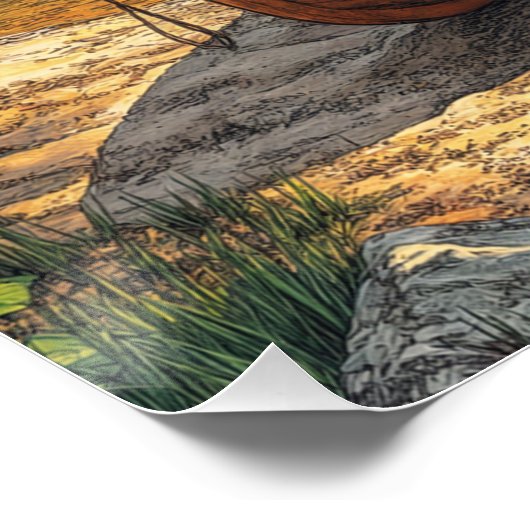 Ruhe am Teich Poster (Ecke)