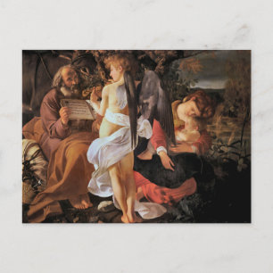 Ruhe auf der Flucht nach Ägypten von Caravaggio Po Postkarte