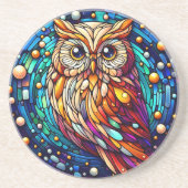 Ruhe auf der Glasbank und Blume auf festgehalten Getränkeuntersetzer (Vorne)