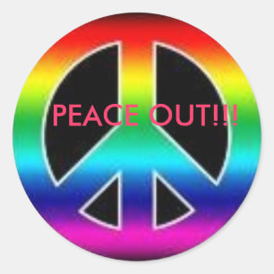 Ruhe aus phantastischem Aufkleber! Runder Aufkleber