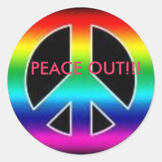 Ruhe aus phantastischem Aufkleber! Runder Aufkleber