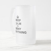 Ruhe behalt und alles verweigern mattglas bierglas (Vorderseite Links)