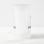 Ruhe behalt und alles verweigern mattglas bierglas (Mittel)