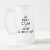 Ruhe behalt und alles verweigern mattglas bierglas (Links)