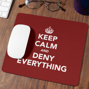 Ruhe behalt und alles verweigern mousepad