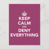 Ruhe behalt und alles verweigern postkarte (Vorderseite)