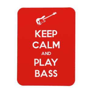 Ruhe behalt und Bass spielen Magnet