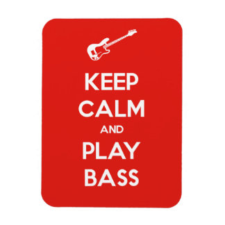 Ruhe behalt und Bass spielen Magnet