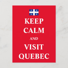 Ruhe behalt und Besuch von Québec Postkarte