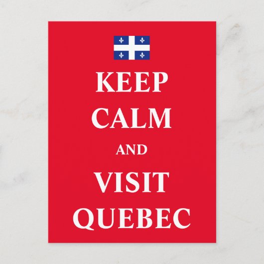 Ruhe behalt und Besuch von Québec Postkarte (Vorderseite)