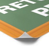 Ruhe behalt und bringe meine Stifte zurück Poster (Ecke)