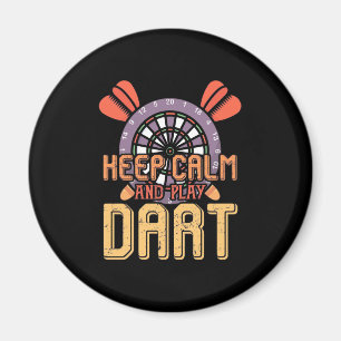 Ruhe behalt und Dart spielen Magnet