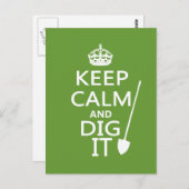 Ruhe behalt und Dig It Postkarte (Vorne/Hinten)